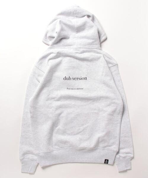 POET MEETS DUBWISE（ポエットミーツダブワイズ）の「【POET MEETS DUBWISE/ポエトミーツダブワイズ】 EXTENDED HOODIE 「EXTENDED」プルオーバースウェットパーカー（パーカー・メンズ・ブラック/ライトグレー・XL/L/M/S）」の5枚目の写真