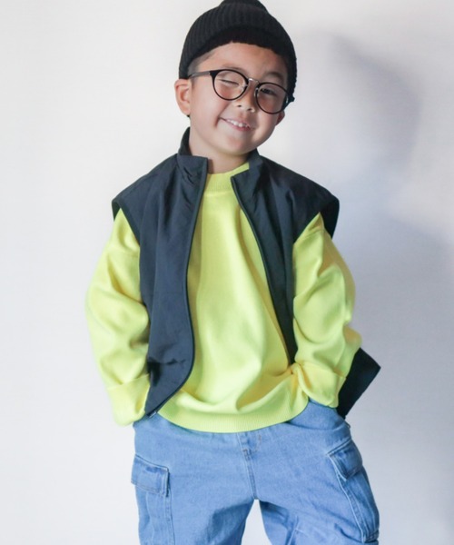 CIAOPANIC TYPY（チャオパニックティピー）の「【KIDS】ウォッシャブルカラー”軽”ニットプルオーバー（ニット/セーター・キッズ・ブラック/ブルー/イエロー/オレンジ・SMALL/MEDIUM/LARGE/X-LARGE/XX-LARGE）」の3枚目の写真