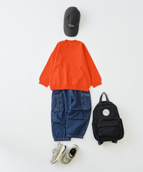 CIAOPANIC TYPY（チャオパニックティピー）の「【KIDS】ウォッシャブルカラー”軽”ニットプルオーバー（ニット/セーター・キッズ・ブラック/ブルー/イエロー/オレンジ・SMALL/MEDIUM/LARGE/X-LARGE/XX-LARGE）」の20枚目の写真
