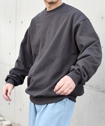SHIPS any: COTTON USA ルーズ クルーネック 裏毛 スウェット◇