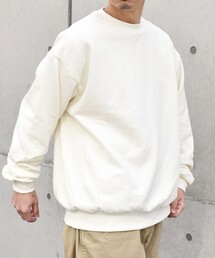 SHIPS any: COTTON USA ルーズ クルーネック 裏毛 スウェット◇