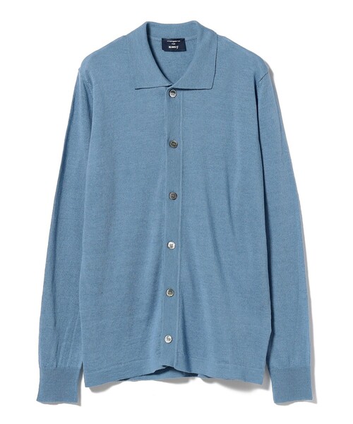 MORGANO × BEAMS F / 別注 リネンコットン シャツカーディガン