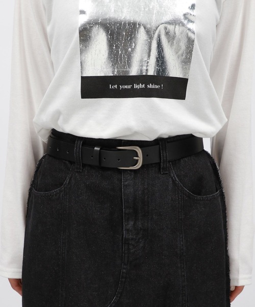 LAKOLE（ラコレ）の「ベーシックフェイクレザーベルト / 994779（ベルト・レディース・ブラウン/ブラック・FREE）」の8枚目の写真