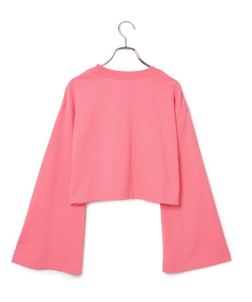 ADAM ET ROPE'（アダムエロペ）の「【サステナブル】ワイドスリーブクロップドTEE（Tシャツ/カットソー・レディース・ホワイト/ブラック/ピンク/ホワイト系その他・FREE）」の14枚目の写真