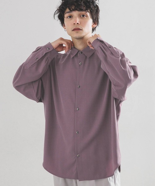 RAGEBLUE(レイジブルー)の「【LUXURY+EASY】CLEAN LOOSE SHIRTS/オーバーサイズ/ラグイージークリーンシャツ(シャツ/ブラウス・メンズ・ホワイト/ブラック/パープル/グレー系その他/グリーン系その他・SMALL/MEDIUM/LARGE)」の5枚目の写真
