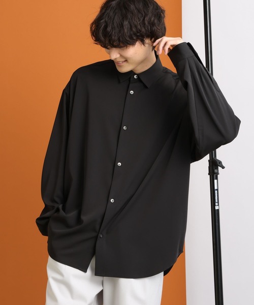 RAGEBLUE(レイジブルー)の「【LUXURY+EASY】CLEAN LOOSE SHIRTS/オーバーサイズ/ラグイージークリーンシャツ(シャツ/ブラウス・メンズ・ホワイト/ブラック/パープル/グレー系その他/グリーン系その他・SMALL/MEDIUM/LARGE)」の14枚目の写真