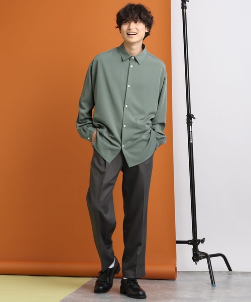 RAGEBLUE(レイジブルー)の「【LUXURY+EASY】CLEAN LOOSE SHIRTS/オーバーサイズ/ラグイージークリーンシャツ(シャツ/ブラウス・メンズ・ホワイト/ブラック/パープル/グレー系その他/グリーン系その他・SMALL/MEDIUM/LARGE)」の7枚目の写真