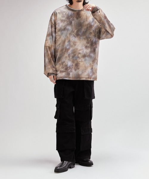 Lui's（ルイス）の「タイダイパワーメッシュロンT（Tシャツ/カットソー・メンズ・ブラウン/ブラック・FREE）」の7枚目の写真