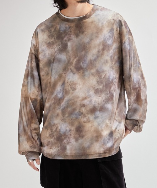 Lui's（ルイス）の「タイダイパワーメッシュロンT（Tシャツ/カットソー・メンズ・ブラウン/ブラック・FREE）」の6枚目の写真