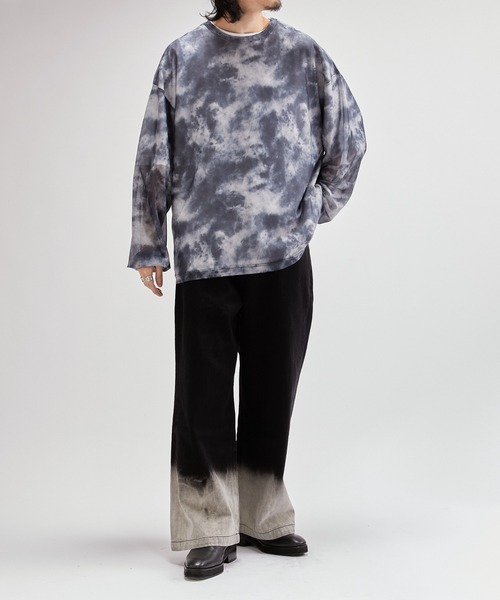 Lui's（ルイス）の「タイダイパワーメッシュロンT（Tシャツ/カットソー・メンズ・ブラウン/ブラック・FREE）」の4枚目の写真