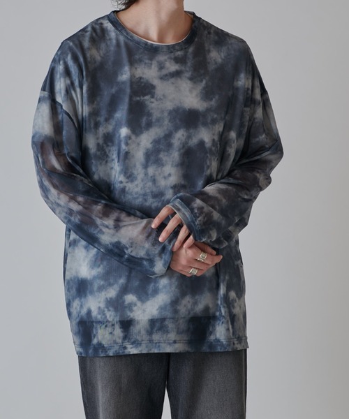 ホッピングシャワー☆タイダイ染めロンT ホッピングシャワー☆タイダイ染めロンT