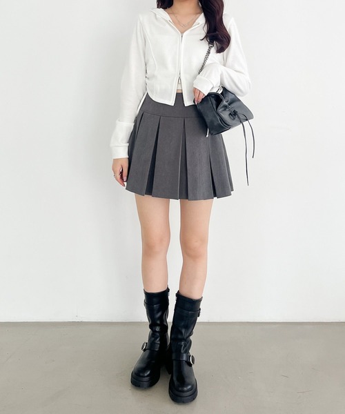 ワイドプリーツミニスカート2 987764（スカート）｜Heather（ヘザー）