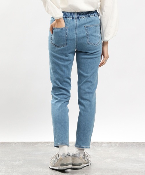 GLOBAL WORK Smile Seed Store（グローバルワーク スマイルシードストア）の「デニムスリムストレートパンツ/977004（デニムパンツ・レディース・ブラック/ブルー系その他3/ブルー系その他5/アイボリー・SMALL/X-LARGE/LARGE/MEDIUM）」の5枚目の写真