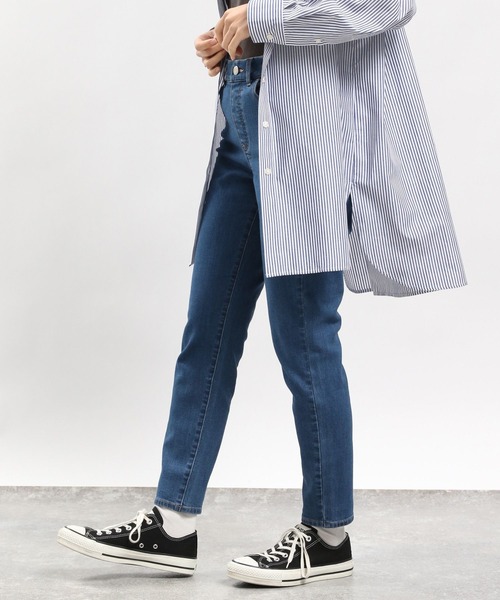 GLOBAL WORK Smile Seed Store（グローバルワーク スマイルシードストア）の「デニムスリムストレートパンツ/977004（デニムパンツ・レディース・ブラック/ブルー系その他3/ブルー系その他5/アイボリー・SMALL/X-LARGE/LARGE/MEDIUM）」の11枚目の写真