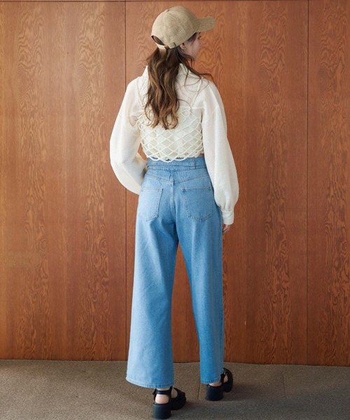 archives（アルシーヴ）の「シアーエンボスタックショートシャツ（シャツ/ブラウス・レディース・ブルー/アイボリー/ブラック/ベージュ・MEDIUM）」の12枚目の写真