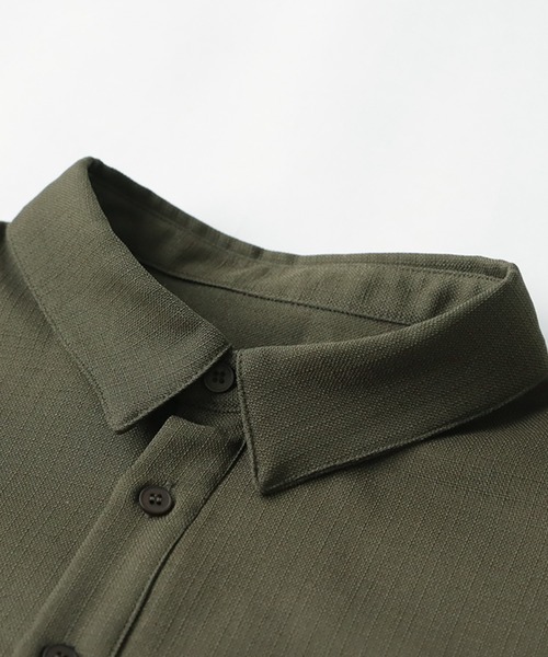 antiqua（アンティカ）の「タックシャツ（シャツ/ブラウス・レディース・カーキ/ブラック/ホワイト・R/P）」の15枚目の写真