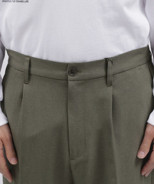 LAKOLE（ラコレ）の「PEツイルタックスリムパンツ / 992199（その他パンツ・メンズ・チャコール/ライトグリーン/ブラック・SMALL/LARGE/MEDIUM）」の7枚目の写真