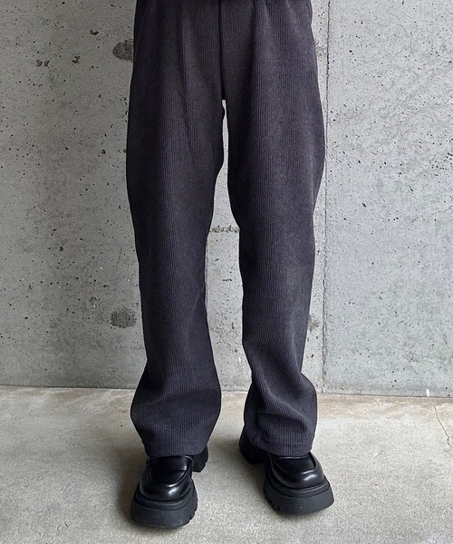 cuorequal(クオレコール)の「裏起毛あったかコーデュロイパンツ(その他パンツ・レディース・アイボリー/ブラック/ダークグレー・SMALL)」の3枚目の写真