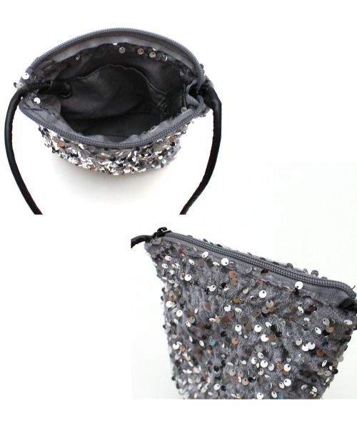 Per sist ence(パーシエンス)の「キラキラスパンコールフラットショルダー(ショルダーバッグ・レディース・ブラウン/グレー/シルバー/ブラック/その他・FREE)」の10枚目の写真