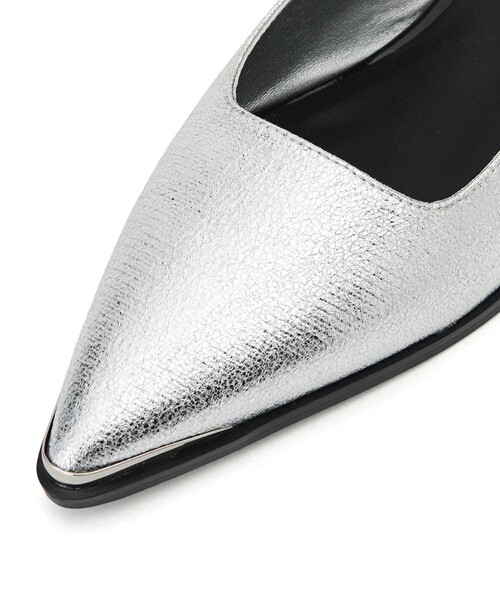 ODETTE E ODILE（オデットエオディール）の「【WEB限定】トゥキャップバックベルト フラット20●↑（パンプス・レディース・その他1/ブラック/シルバー・24.5cm/24cm/23.5cm/23cm/22.5cm/25cm/22cm）」の13枚目の写真