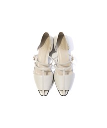 ✨新品・未使用・タグ付き✨LAUREN MONTオープントゥパンプス ホワイト パンプス（ホワイト/白色系）ファッション通販 - ZOZOTOWN