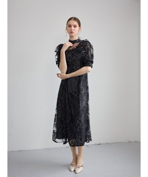 MERCURYDUO（マーキュリーデュオ）の「チュールレースレディーワンピース（ワンピース・レディース・オフホワイト/ブラック・SMALL/MEDIUM）」の13枚目の写真