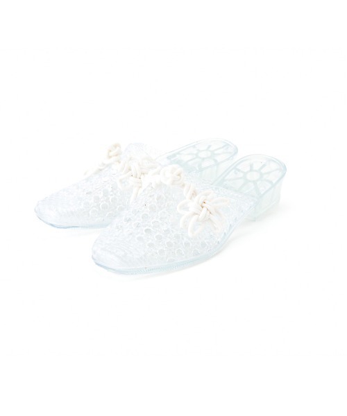 HEY!MrsROSE(ヘイミセスローズ)の「HEY! Mrs ROSE(ヘイ!ミセスローズ)チャイナボタンミュール(サンダル・レディース・ピンク/パープル/ブルー/クリア・37/39)」の8枚目の写真