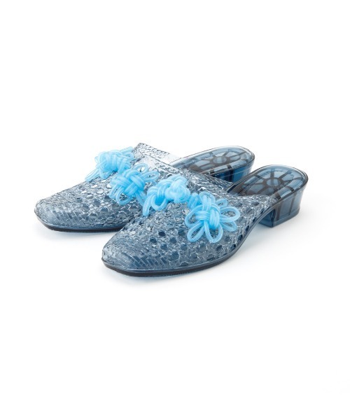 HEY!MrsROSE(ヘイミセスローズ)の「HEY! Mrs ROSE(ヘイ!ミセスローズ)チャイナボタンミュール(サンダル・レディース・ピンク/パープル/ブルー/クリア・37/39)」の9枚目の写真