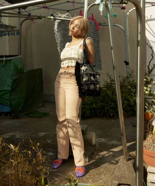 HEY!MrsROSE(ヘイミセスローズ)の「HEY! Mrs ROSE(ヘイ!ミセスローズ)チャイナボタンミュール(サンダル・レディース・ピンク/パープル/ブルー/クリア・37/39)」の22枚目の写真