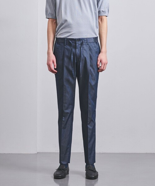UNITED ARROWS(ユナイテッドアローズ)の「クールモーション スリムテーパード サイドシャーリング 1プリーツパンツ(その他パンツ・メンズ・ネイビー・44/46/48/50/52/54)」の5枚目の写真