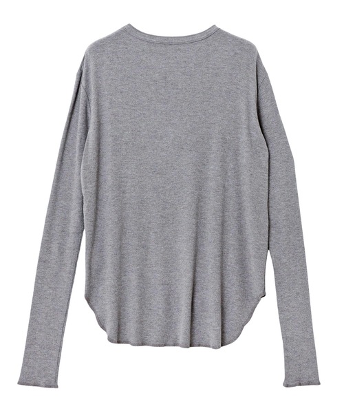 evernavy(エバーネイビー)の「テレコリブクルーネックプルオーバー(Tシャツ/カットソー・レディース・グレー/ブラック/ホワイト系その他/ネイビー・M)」の9枚目の写真