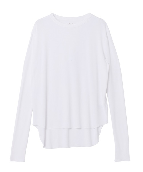 evernavy(エバーネイビー)の「テレコリブクルーネックプルオーバー(Tシャツ/カットソー・レディース・グレー/ブラック/ホワイト系その他/ネイビー・M)」の11枚目の写真