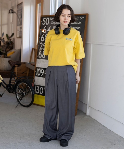 PBLIM（ページボーイリム）の「PBLIM/タックスラックス（スラックス・レディース・ブラウン/グレー・FREE）」の9枚目の写真