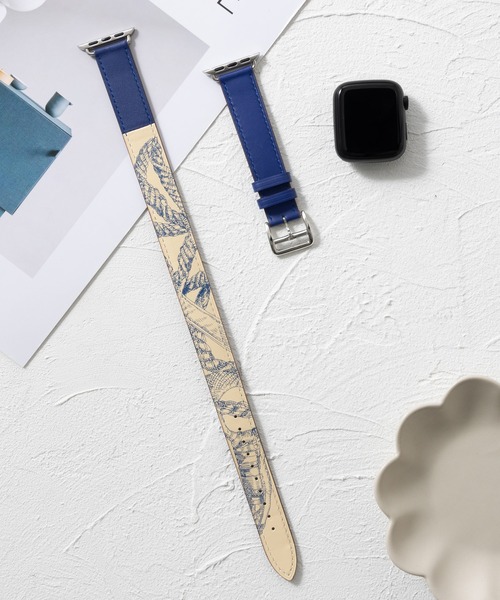 セール】本革レザー ダブルベルト 2重巻き Apple Watch Band