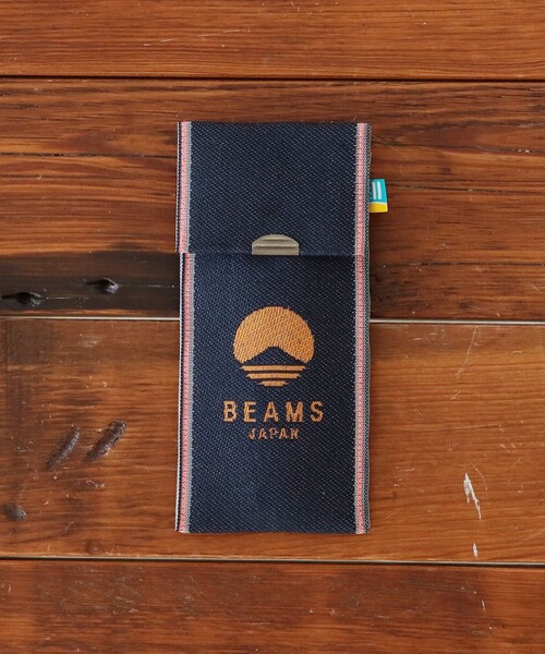 高田織物 × BEAMS JAPAN / 別注 畳べり マルチケース デニム