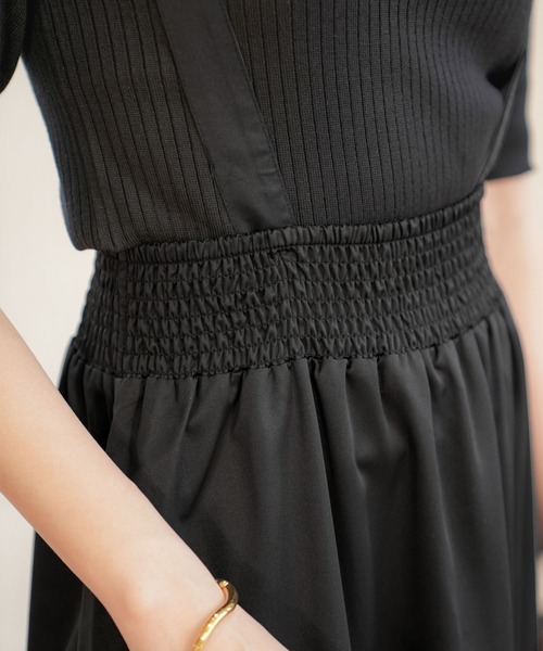 KOBE LETTUCE（コウベレタス）の「[ ほしのこさんコラボ ] マルチwayバルーンワンピース（ワンピース・レディース・ベージュ/ブラック/グリーン/オフホワイト・M）」の10枚目の写真