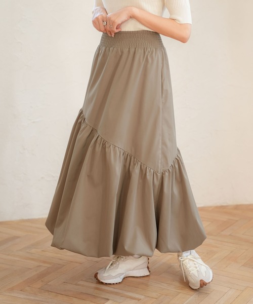 KOBE LETTUCE（コウベレタス）の「[ ほしのこさんコラボ ] マルチwayバルーンワンピース（ワンピース・レディース・ベージュ/ブラック/グリーン/オフホワイト・M）」の13枚目の写真