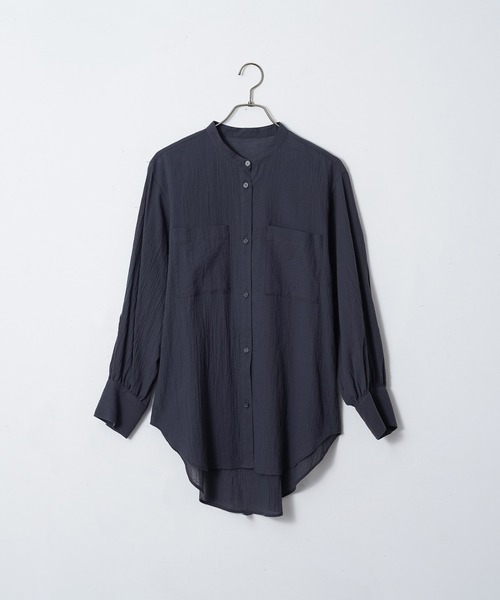 コットン楊柳シアーシャツ【オーガニックコットン】（シャツ