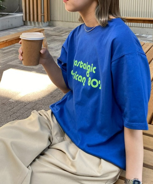 CIAOPANIC TYPY（チャオパニックティピー）の「【UNISEX】レトロプリント半袖Tee（Tシャツ/カットソー・メンズ・ライトグレー/ネイビー/イエロー・MEDIUM/LARGE）」の10枚目の写真