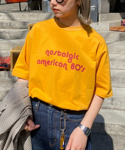 CIAOPANIC TYPY（チャオパニックティピー）の「【UNISEX】レトロプリント半袖Tee（Tシャツ/カットソー・メンズ・ライトグレー/ネイビー/イエロー・MEDIUM/LARGE）」の15枚目の写真