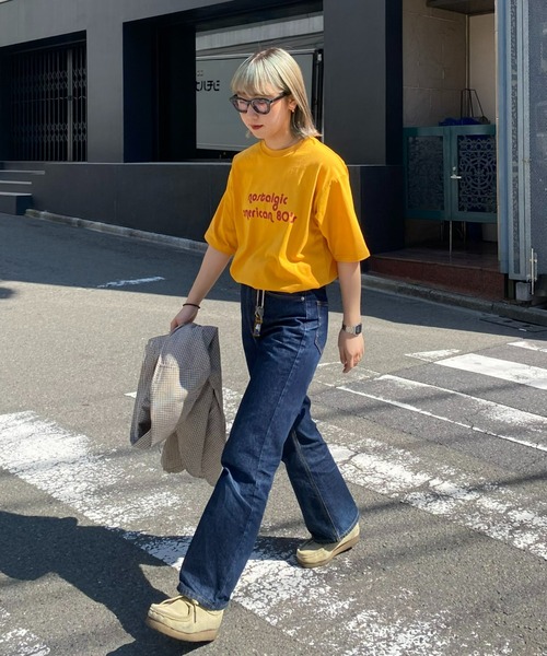 CIAOPANIC TYPY（チャオパニックティピー）の「【UNISEX】レトロプリント半袖Tee（Tシャツ/カットソー・メンズ・ライトグレー/ネイビー/イエロー・MEDIUM/LARGE）」の19枚目の写真