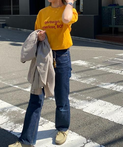 CIAOPANIC TYPY（チャオパニックティピー）の「【UNISEX】レトロプリント半袖Tee（Tシャツ/カットソー・メンズ・ライトグレー/ネイビー/イエロー・MEDIUM/LARGE）」の22枚目の写真