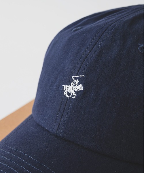 BEVERLY HILLS POLO CLUB（ビバリーヒルズポロクラブ）の「【Beverly Hills Polo Club/ビバリーヒルズポロクラブ】ポニー刺繍ロゴ ローキャップ（キャップ・メンズ・ネイビー/ホワイト/ブラック/ベージュ・FREE）」の4枚目の写真