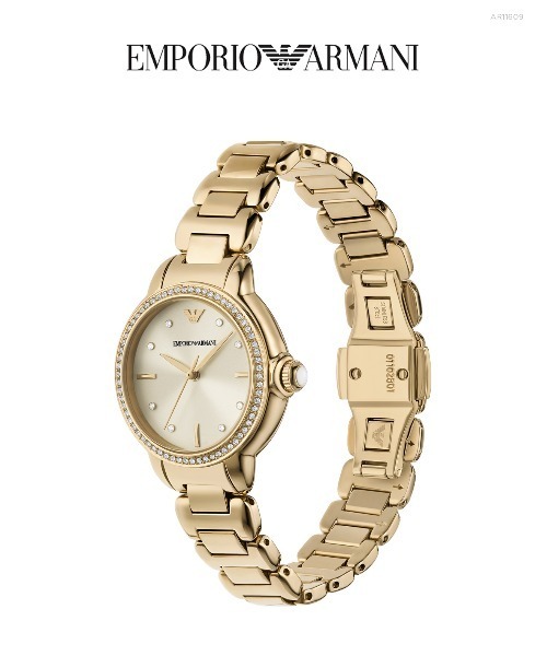 EMPORIO ARMANI（エンポリオアルマーニ）の「エンポリオ・アルマーニ 腕時計 レディース アナログ ステンレス AR11609（アナログ腕時計・レディース・GOLD ・FREE）」の9枚目の写真