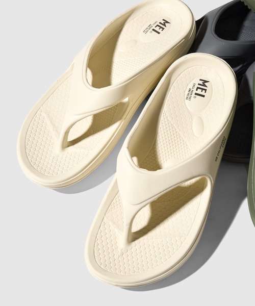 MEI（メイ）の「【 MEI / メイ 】 レディース トングサンダル TONG SANDAL（サンダル・レディース・ブラック/グレー/オフホワイト/オリーブドラブ・S/M/L）」の3枚目の写真