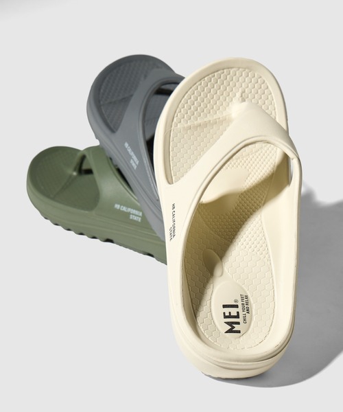 MEI（メイ）の「【 MEI / メイ 】 レディース トングサンダル TONG SANDAL（サンダル・レディース・ブラック/グレー/オフホワイト/オリーブドラブ・S/M/L）」の7枚目の写真