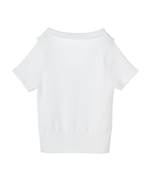 DURAS（デュラス）の「Shoulder opening top（Tシャツ/カットソー・レディース・ブラック/ホワイト/ピンク・FREE）」の5枚目の写真