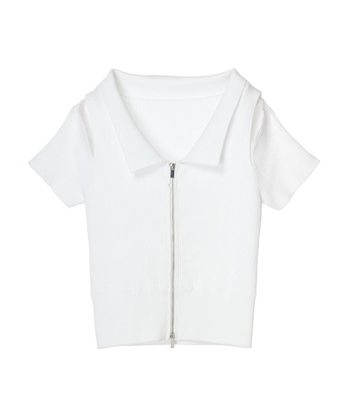 DURAS（デュラス）の「Shoulder opening top（Tシャツ/カットソー・レディース・ブラック/ホワイト/ピンク・FREE）」の8枚目の写真