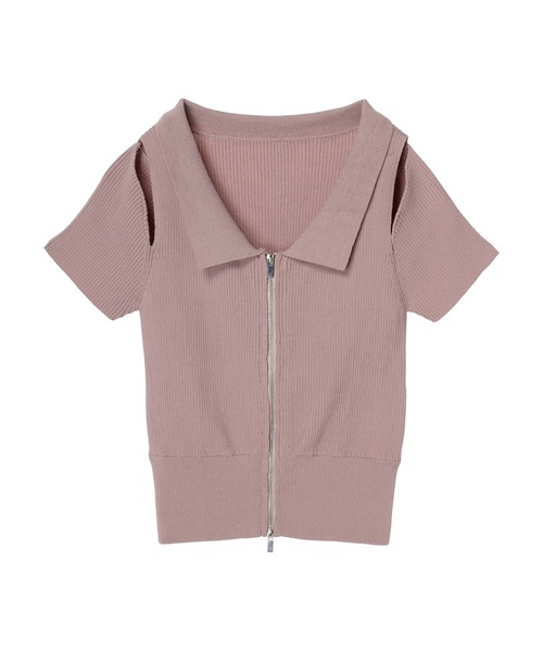 DURAS（デュラス）の「Shoulder opening top（Tシャツ/カットソー・レディース・ブラック/ホワイト/ピンク・FREE）」の7枚目の写真