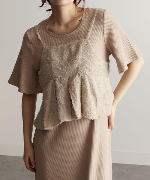 RANAN(ラナン)の「ビスチェ付ワンピセットアップ(ワンピース・レディース・ブラック/グレー/ベージュ・S/M/L)」の8枚目の写真